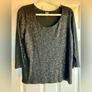 Eileen Fisher Sequined Top - L